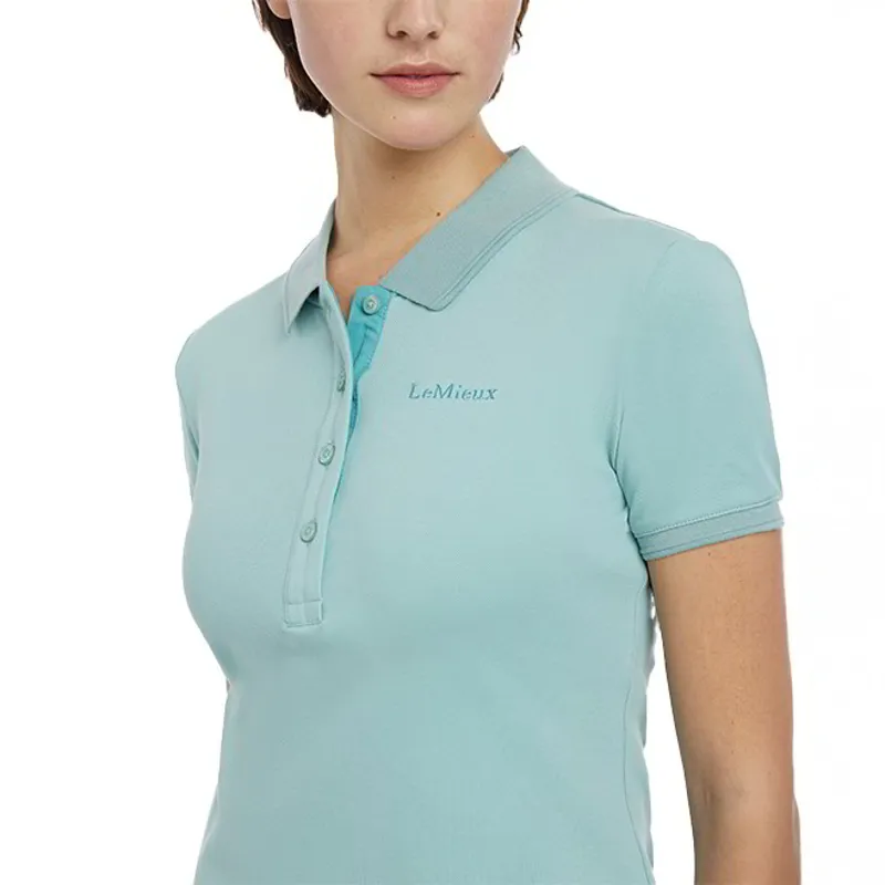 LeMieux Classique Women's Polo Shirt - Aqua-3