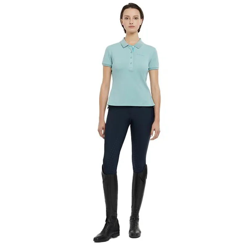LeMieux Classique Women's Polo Shirt - Aqua-2