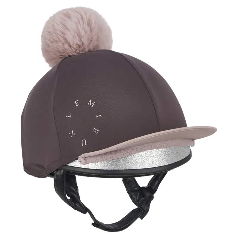 LeMieux Classique Pom Helmet Cover - Cocoa