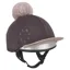 LeMieux Classique Pom Helmet Cover - Cocoa