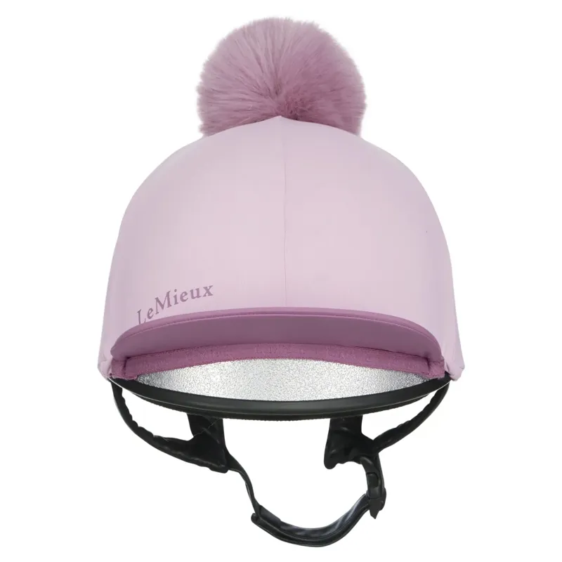 LeMieux Classique Pom Helmet Cover - Fondant-2