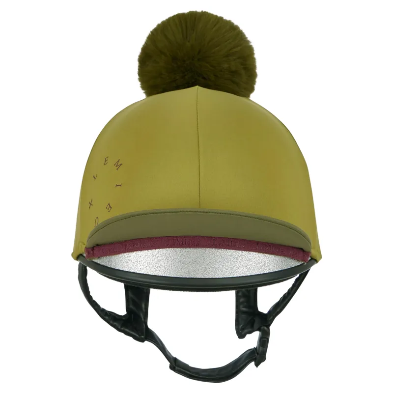 LeMieux Classique Pom Helmet Cover - Gooseberry-1