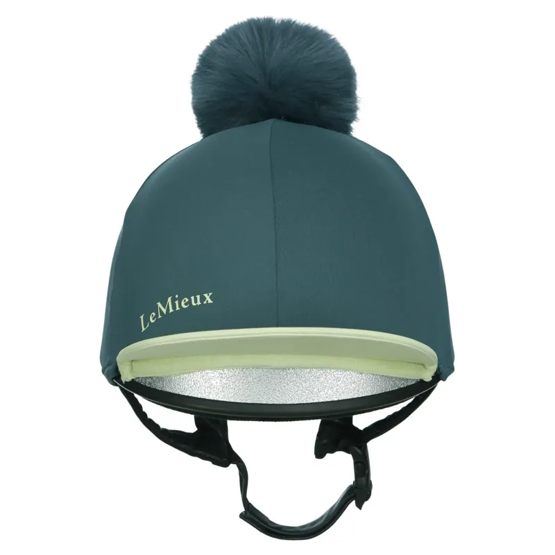 LeMieux Classique Pom Helmet Cover - Jungle-2