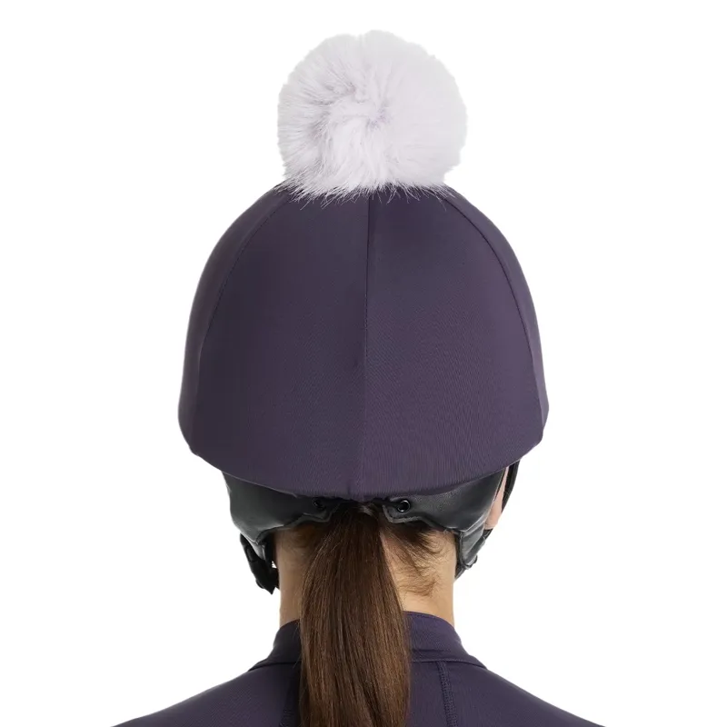 LeMieux Classique Pom Helmet Cover - Juniper-1