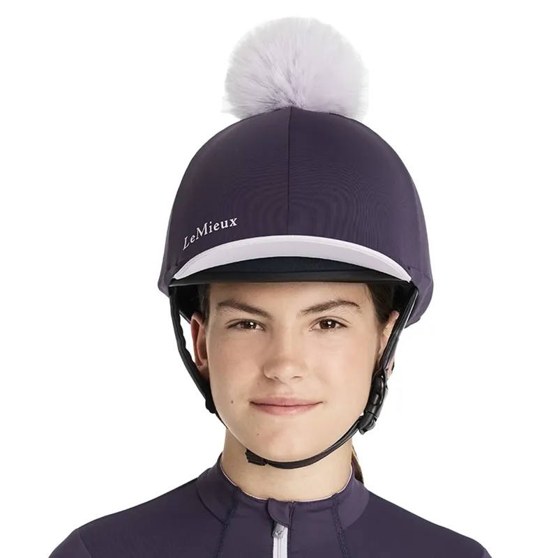LeMieux Classique Pom Helmet Cover - Juniper