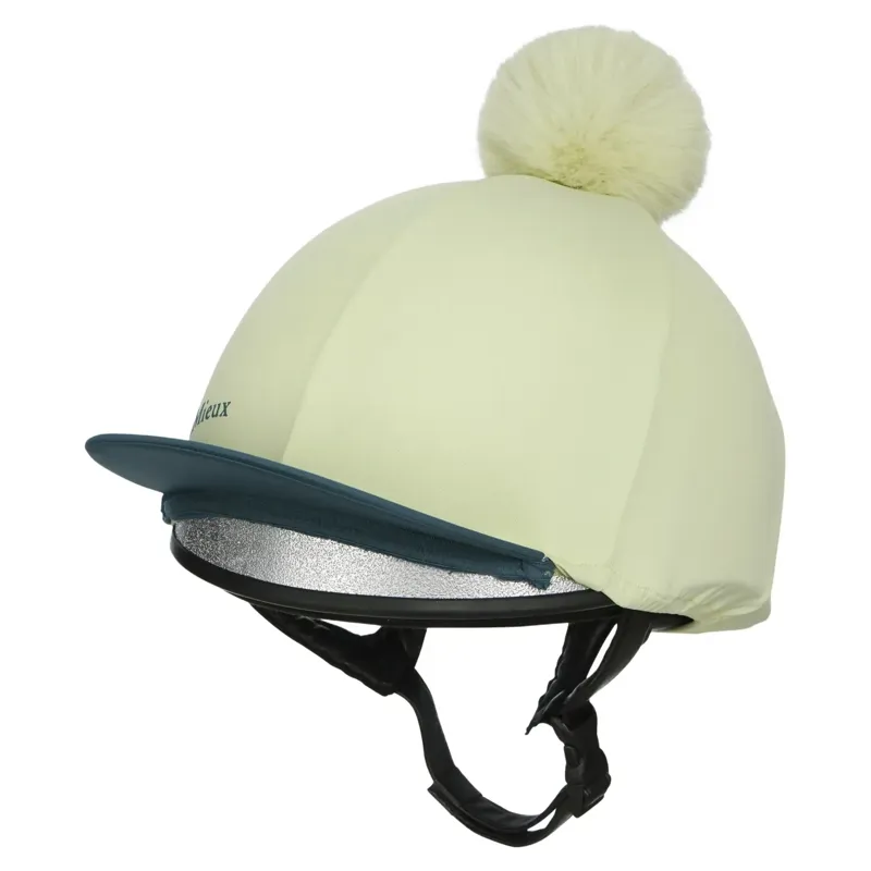LeMieux Classique Pom Helmet Cover - Macaron-1