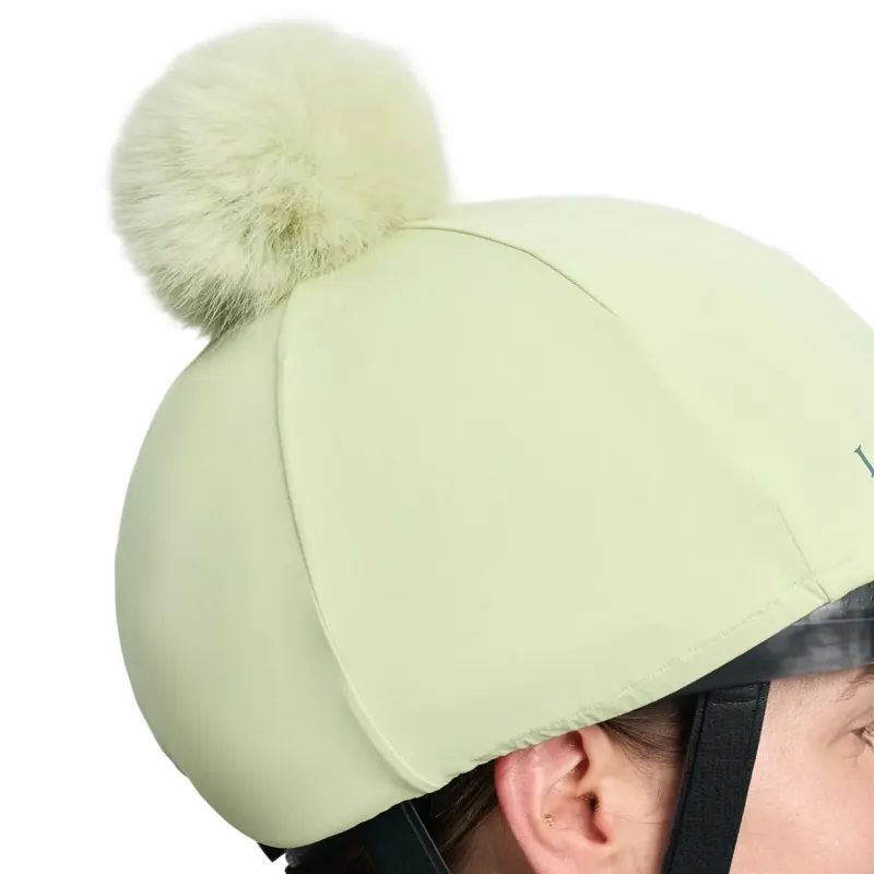 LeMieux Classique Pom Helmet Cover - Macaron-3