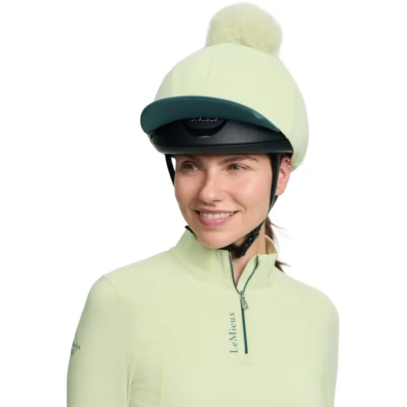 LeMieux Classique Pom Helmet Cover - Macaron-5