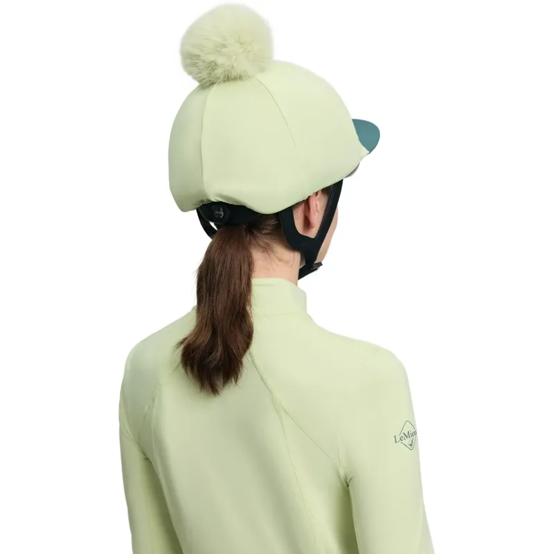 LeMieux Classique Pom Helmet Cover - Macaron-6