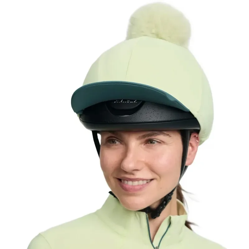 LeMieux Classique Pom Helmet Cover - Macaron-8