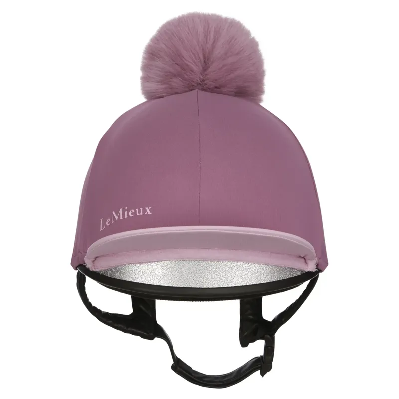LeMieux Classique Pom Helmet Cover - Mallow-2