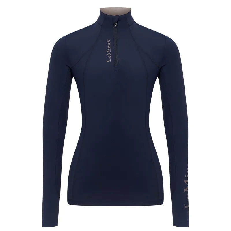 LeMieux Classique Young Rider Long Sleeve Base Layer - Navy-1