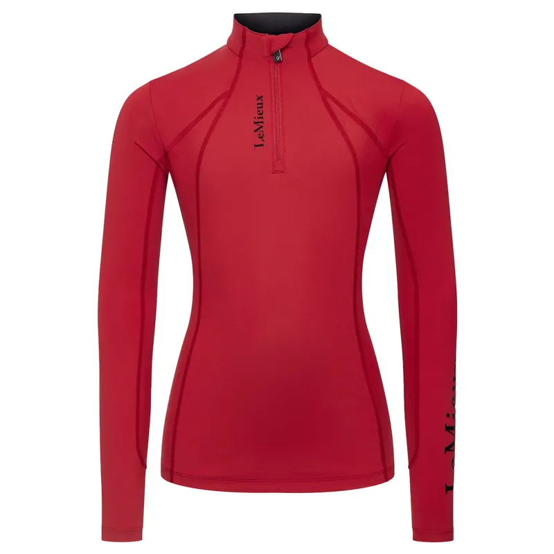 LeMieux Classique Young Rider Long Sleeve Base Layer - Chili-2