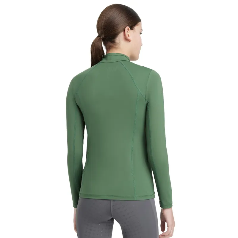 LeMieux Classique Young Rider Long Sleeve Base Layer - Hunter Green-1