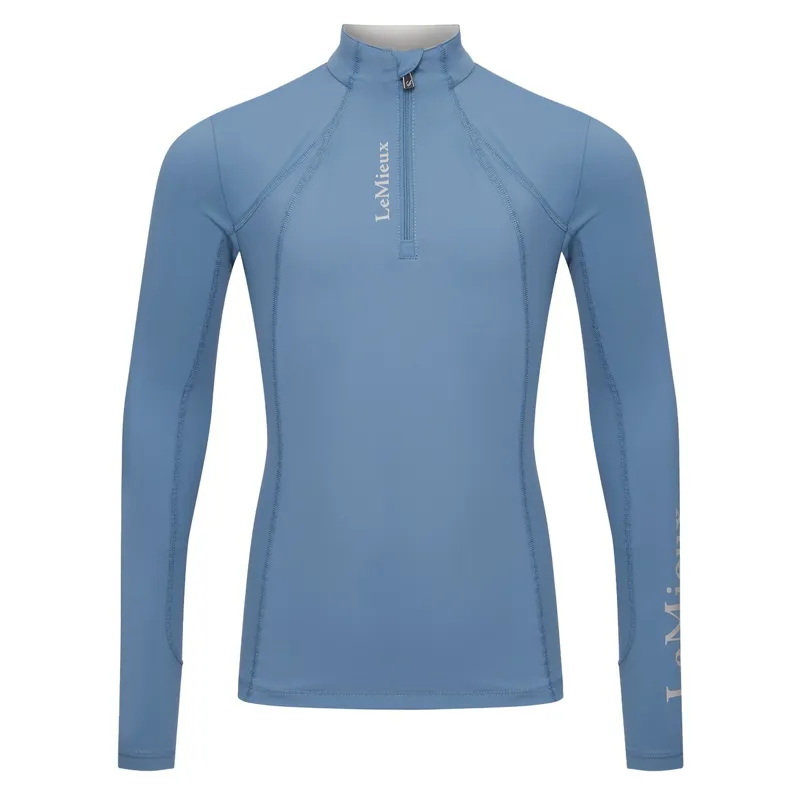 LeMieux Classique Young Rider Long Sleeve Base Layer - Ice Blue-2