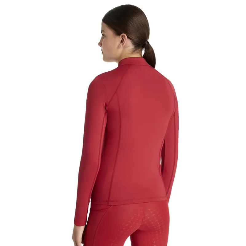 LeMieux Classique Young Rider Long Sleeve Base Layer - Chili-1
