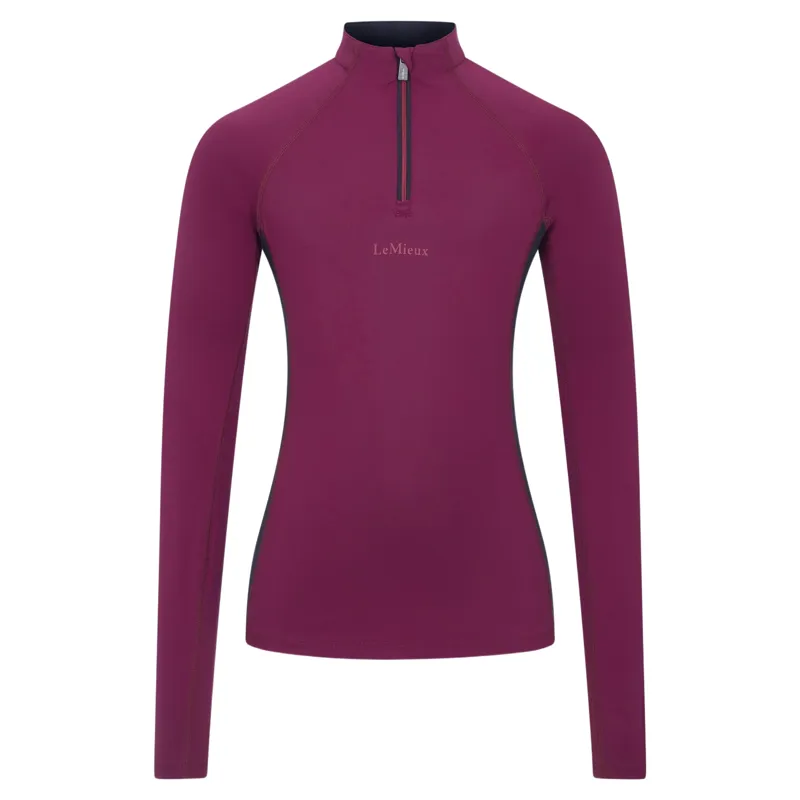 LeMieux Young Rider Classique Long Sleeve Base Layer - Blackberry-1