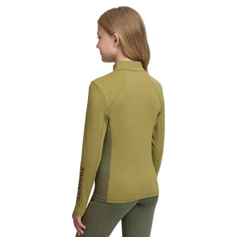 LeMieux Young Rider Classique Long Sleeve Base Layer - Gooseberry-2