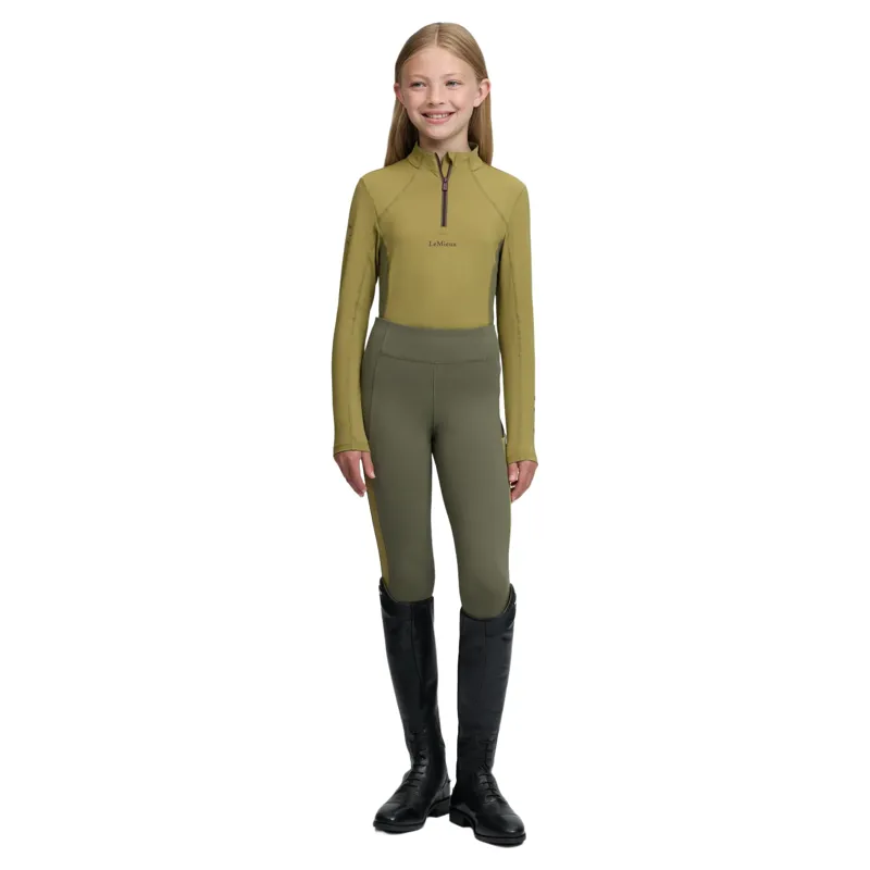 LeMieux Young Rider Classique Long Sleeve Base Layer - Gooseberry-6