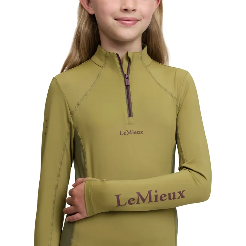LeMieux Young Rider Classique Long Sleeve Base Layer - Gooseberry-5