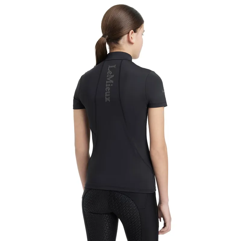 LeMieux Young Rider Classique Short Sleeve Base Layer - Black-2