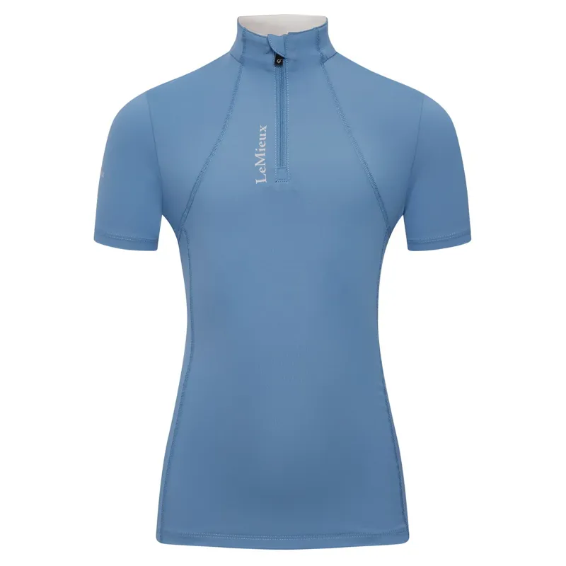 LeMieux Junior Classique Short Sleeve Base Layer - Ice Blue-1