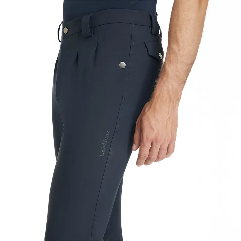 LeMieux Classique Mens Knee Grip Breeches - Navy-4