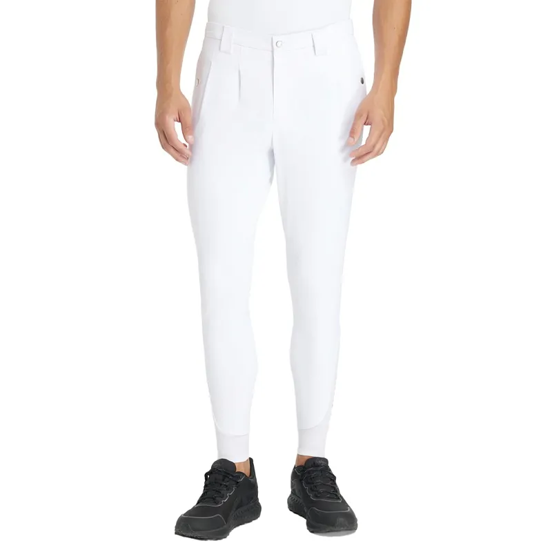 LeMieux Classique Men's Knee Grip Breeches - White-4