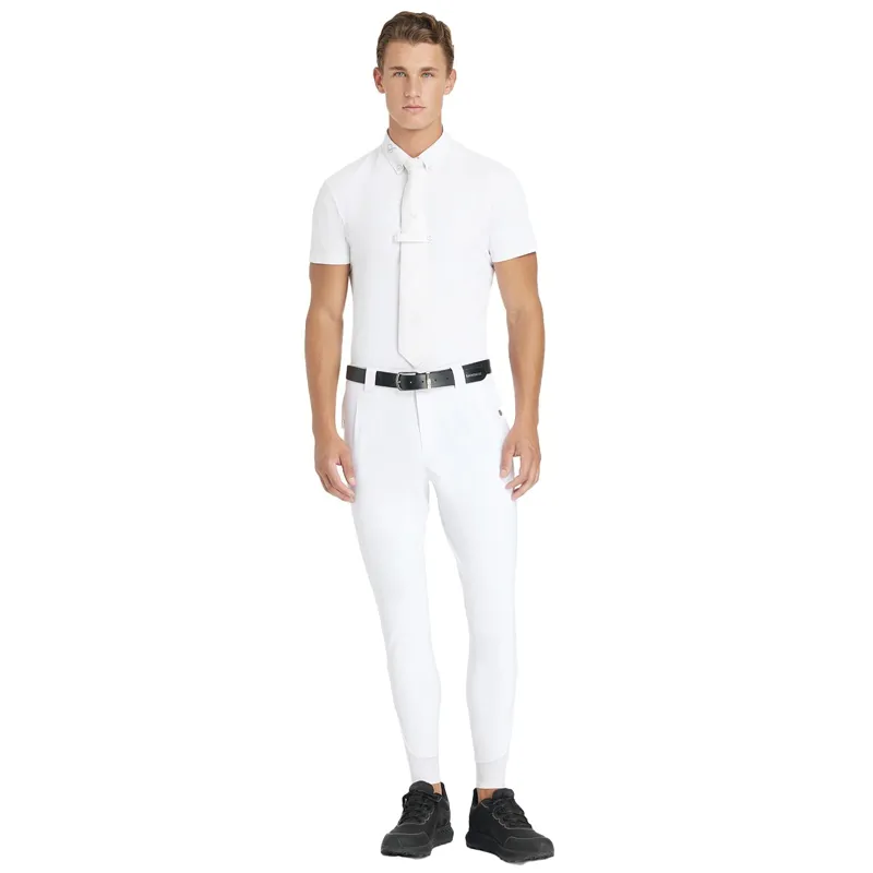 LeMieux Classique Men's Knee Grip Breeches - White-2