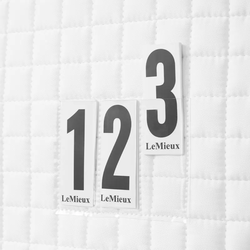 LeMieux Cotton Close Contact Competition Saddle Pad - White-1