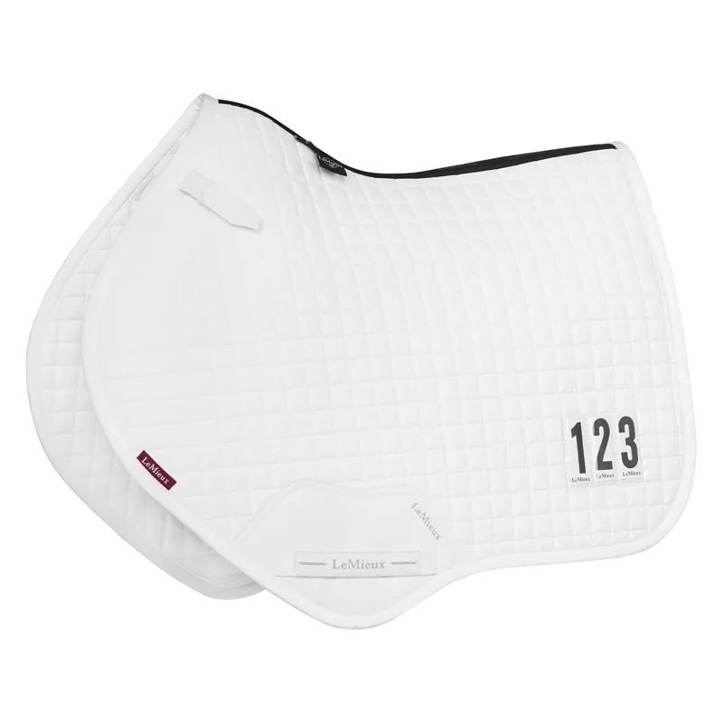 LeMieux Cotton Close Contact Competition Saddle Pad - White