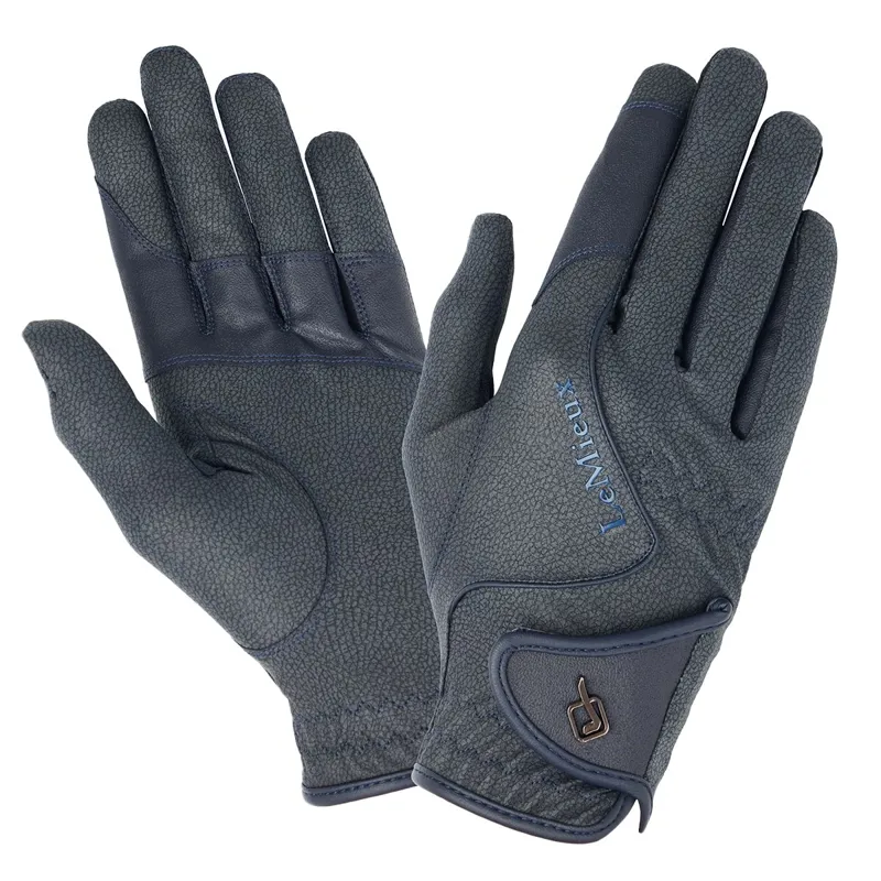 LeMieux Close Contact Adult Riding Gloves - Navy