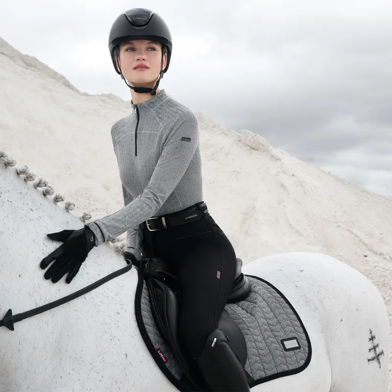 LeMieux Aspen Close Contact Saddle Pad - Herringbone-2