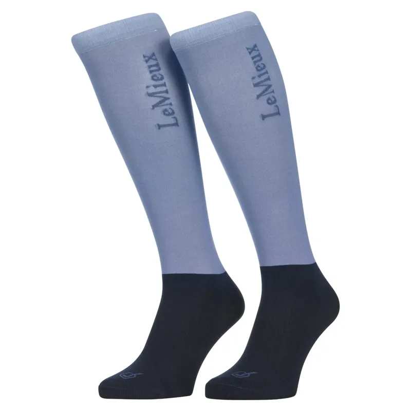 LeMieux Competition Junior Tall Riding Socks - Powder Blue
