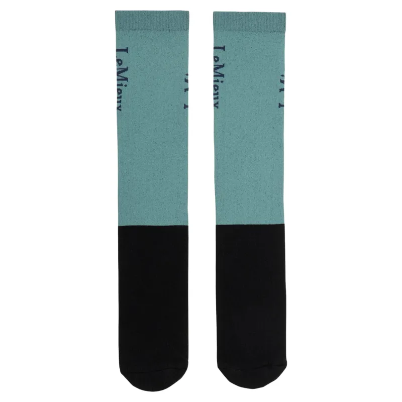 LeMieux Competition Riding Socks 2 Pack - Aloe-1