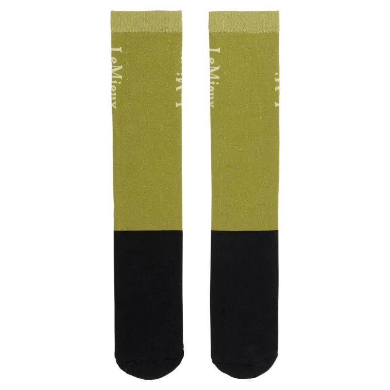 LeMieux Competition Riding Socks 2 Pack - Gooseberry-1