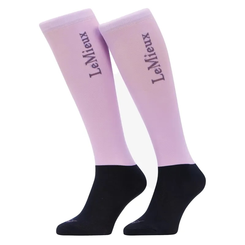 LeMieux Competition Riding Socks 2 Pack - Lilac