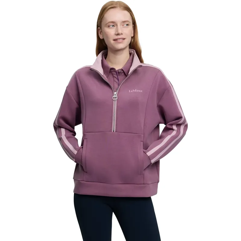 LeMieux Connie Women's Half Zip Sweatshirt - Mallow