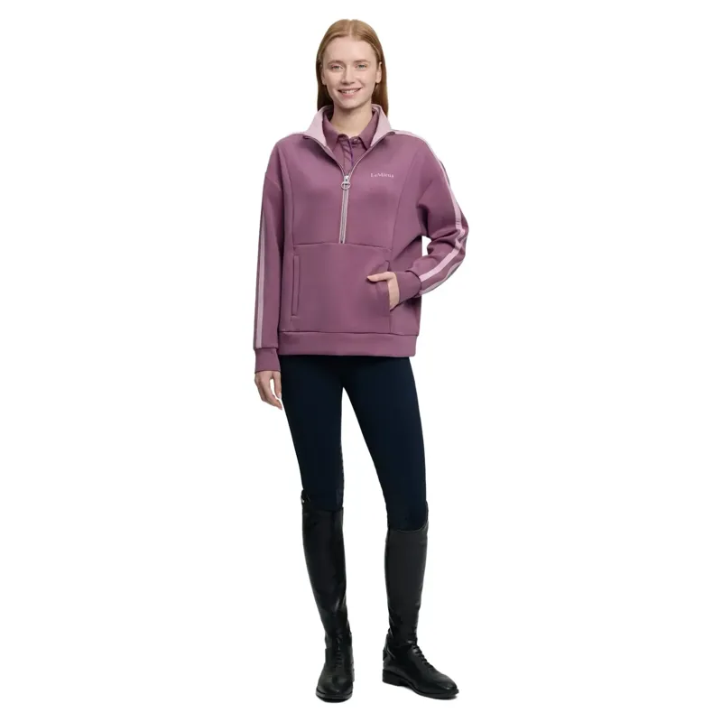 LeMieux Connie Women's Half Zip Sweatshirt - Mallow-2