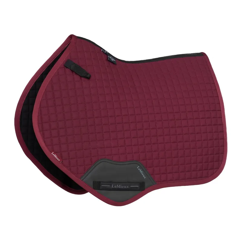 LeMieux Cotton Close Contact Saddle Pad - Burgundy