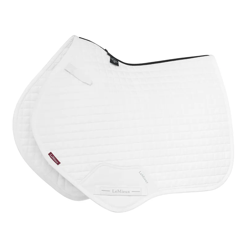 LeMieux Cotton Close Contact Saddle Pad - White