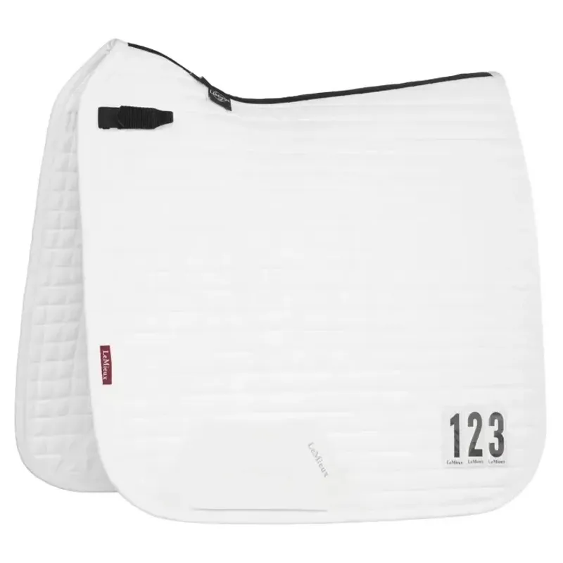LeMieux Cotton Dressage Competition Saddle Pad - White