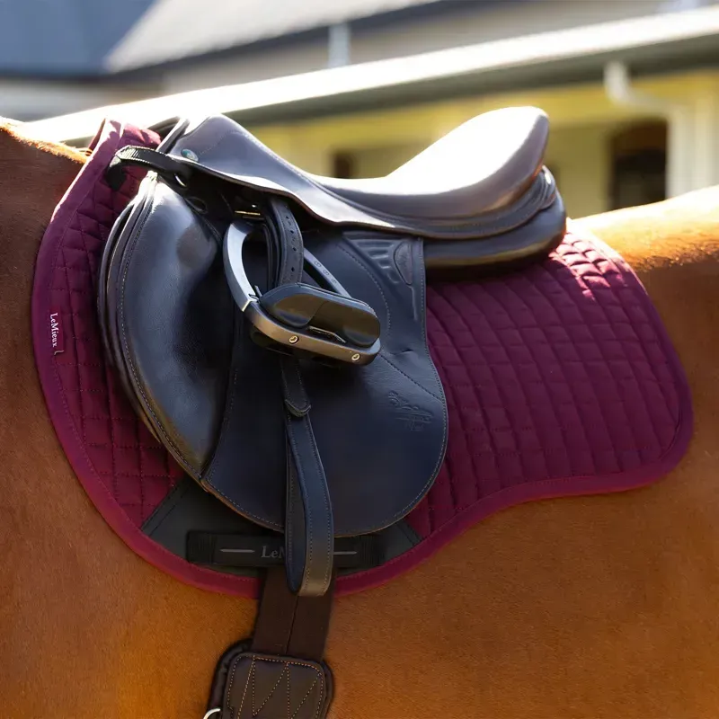 LeMieux Cotton All Purpose Saddle Pad - Burgundy-1