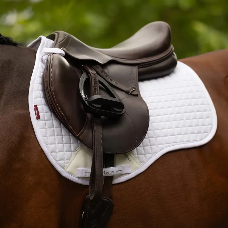 LeMieux Cotton All Purpose Saddle Pad - White-2