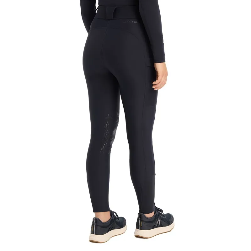 LeMieux DryTex Waterproof Silicone Knee Grip Ladies Breeches - Navy-4