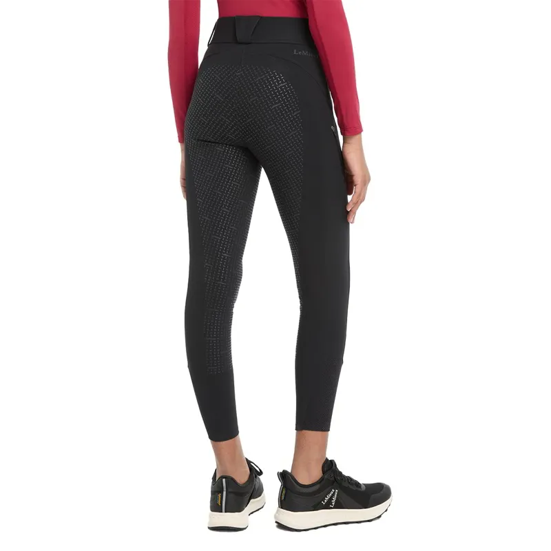 LeMieux Ella Young Rider Winter Riding Tights - Black-2