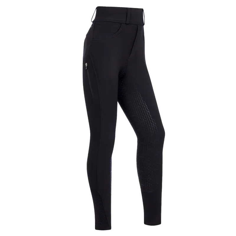 LeMieux Ella Young Rider Winter Riding Tights - Black-1