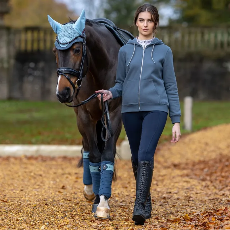 LeMieux Elle Ladies Zip-Up Hoodie - Petrol-2