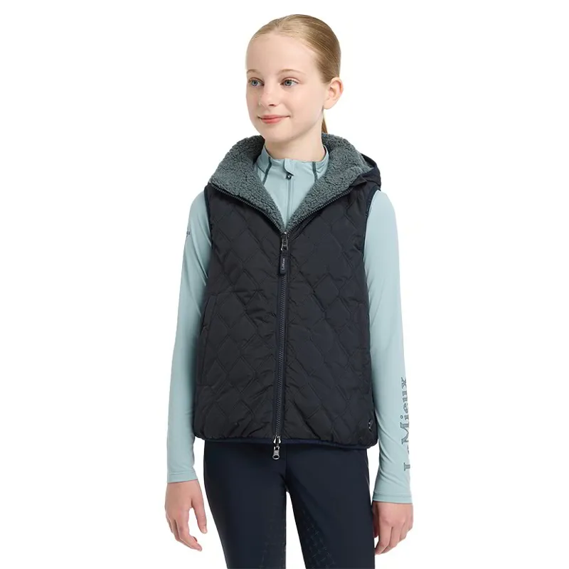 LeMieux Young Rider Eloise Reversible Winter Vest - Navy-7