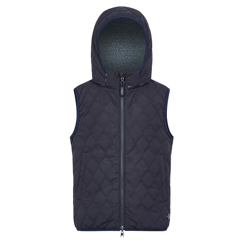 LeMieux Young Rider Eloise Reversible Winter Vest - Navy-1